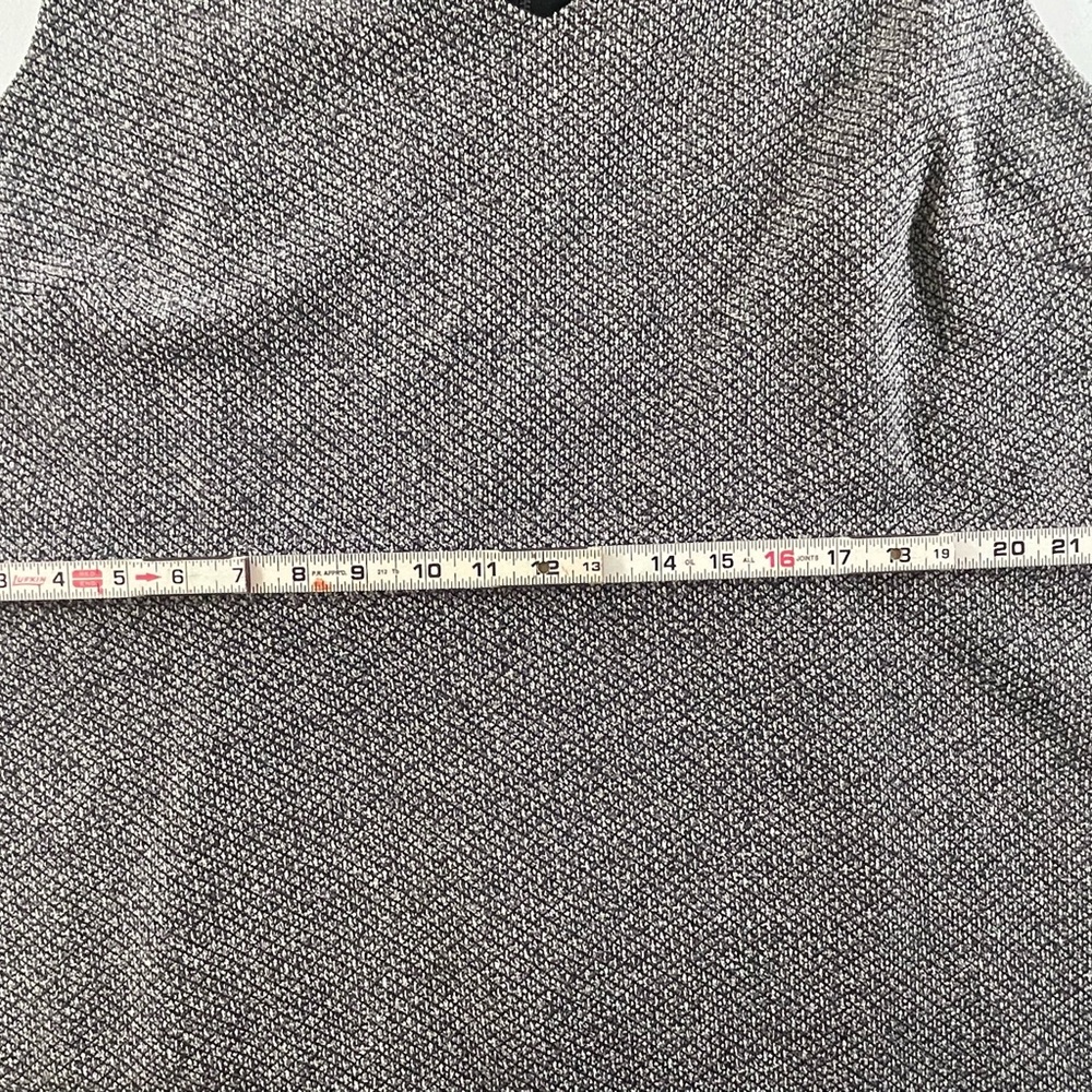 ✨ LOFT Plus Gray Textured Knit Sleeveless Flounce Dress l Size 24 l Poshmark - Picture 7 of 8
